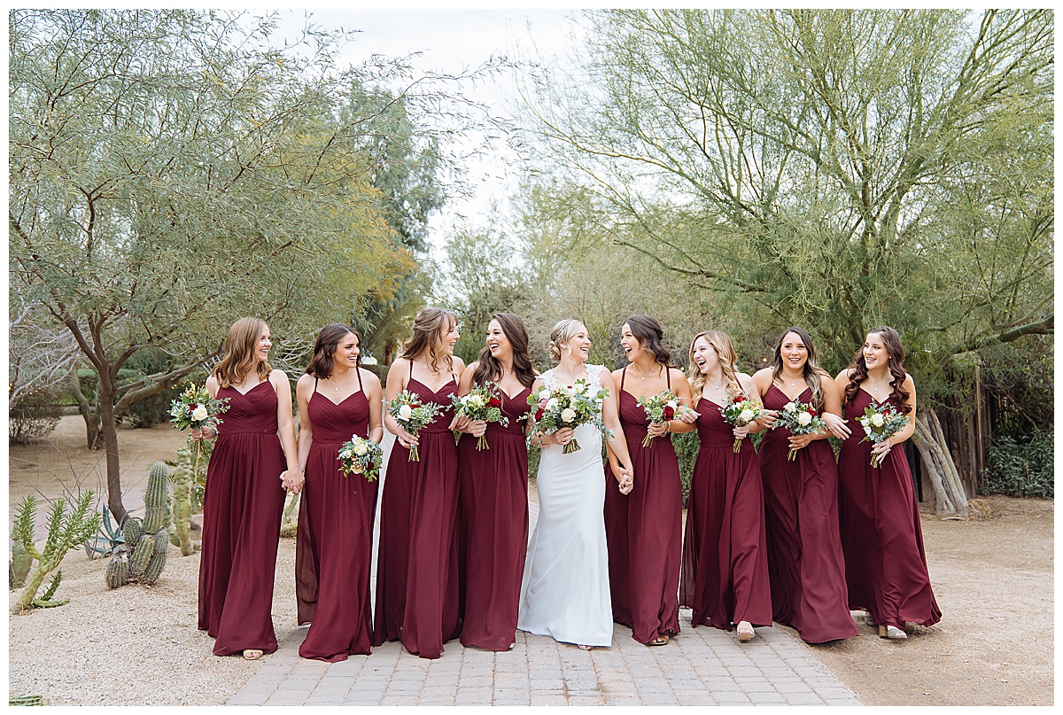 Beautiful Bridesmaids at the Windmill Winery in Florence, Arizona