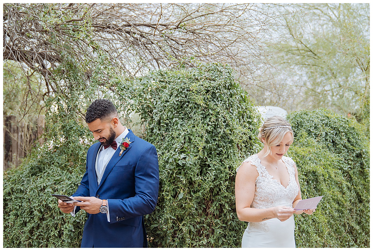 First look windmill winery wedding