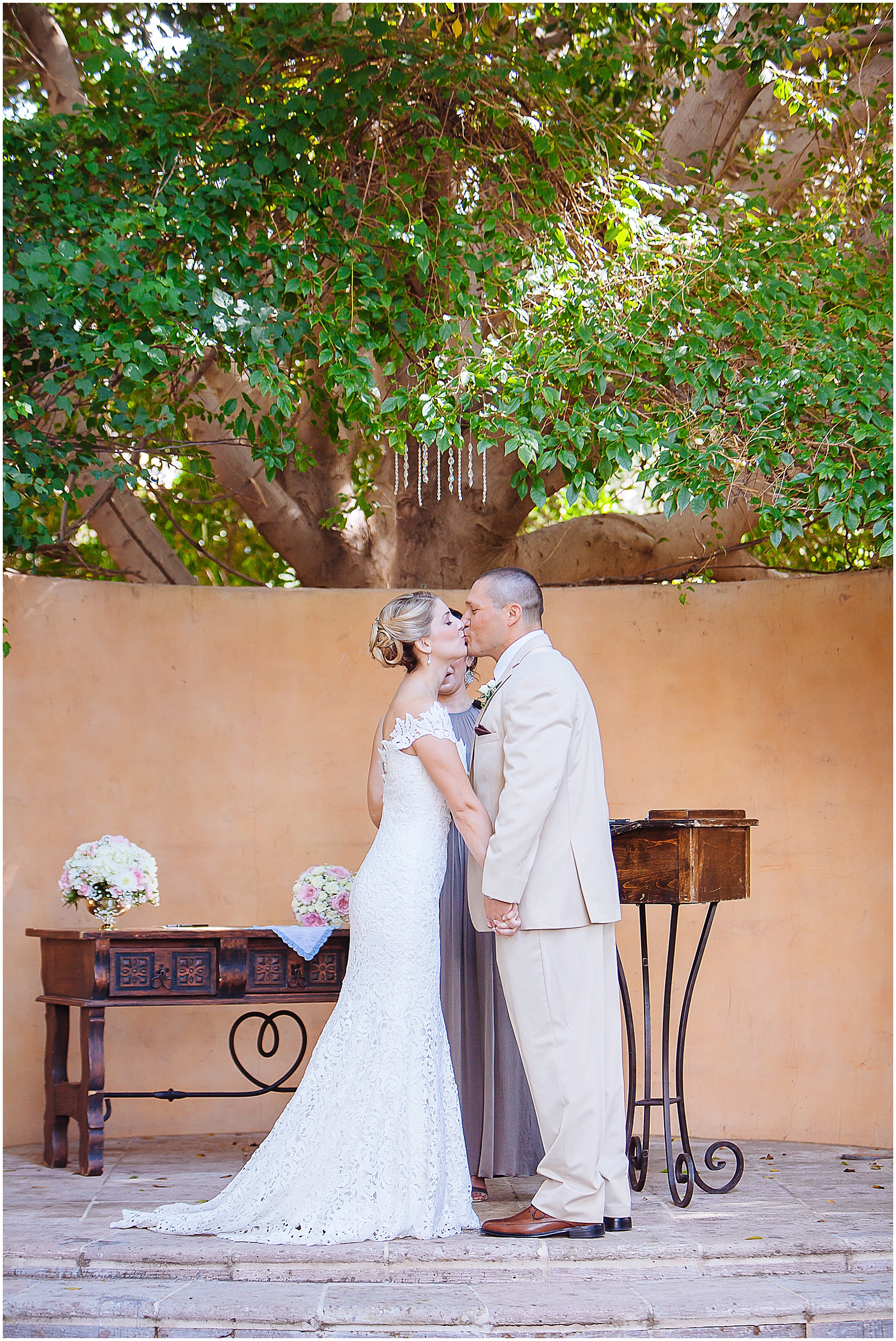 First Kiss, Small Garden Wedding